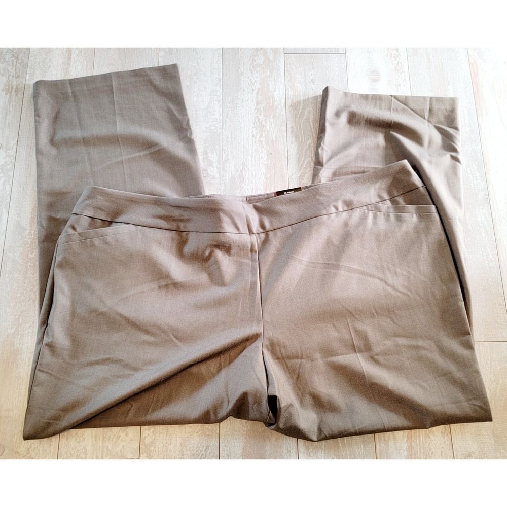 Avenue 26 Avg Taupe Pull On Pants Stretch Tummy Control Pckts 3X‎ NWT RV $49